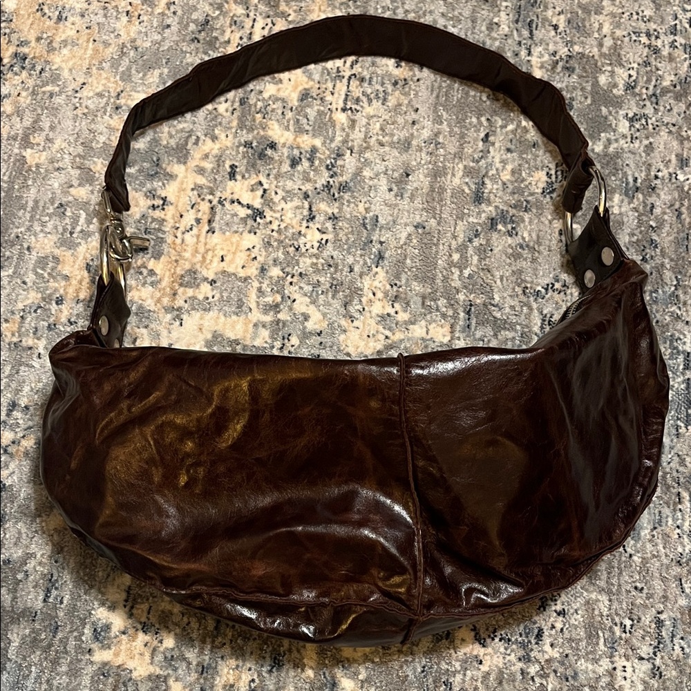 Brown Leather Crossbody Bag
